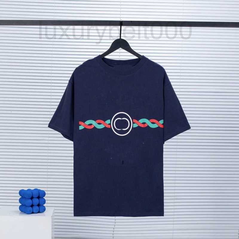 

Men's T-Shirts designer 2022 NEW dark blue firenze short sleeved top high end shirt for woman and man EER9