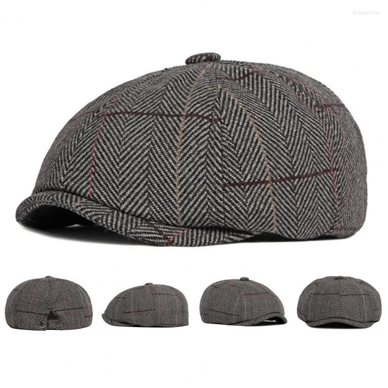 

Berets Cool Beret Cap Round Top Lightweight Men Classic Western Sboy, Black