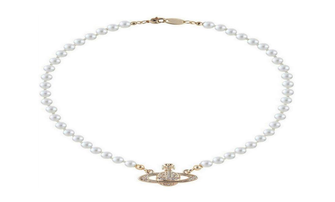 

Beaded Necklaces Rhinestone Faux Planet Saturn Pearl Necklace For Women Jewelry Fake Collar Pendant A Men With Charm Girls Bdegard6243887