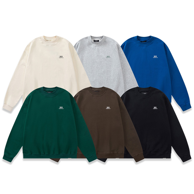 

22fw Autumn Winter Europe London Print Hoodie Fashion High Street Plus Size Streetwear Men Women Crew Neck Pullover Sweatshirt, Gray