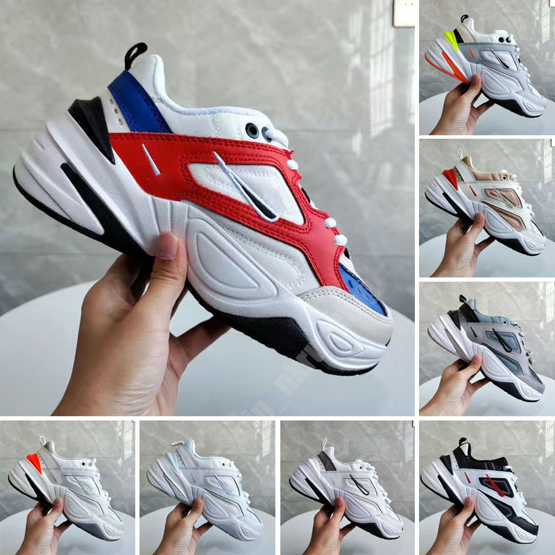 

2022 Designer Dad Shoes Mens M2K Tekno John Elliott Paris Phantom Pink Black Volt White Trainer Women Running Sports Sneakers 36-45, Color 3