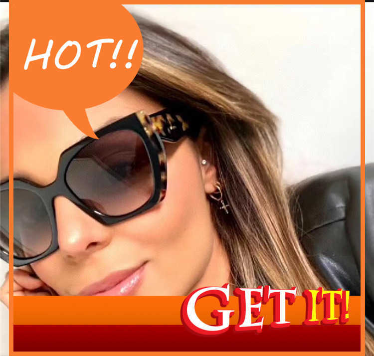 

Fashion Luxury Designer Sunglasses 2022 New p Family Cat's Eye Square Sunglass Ins Windnet Red Double Color Leg Women's Fashion