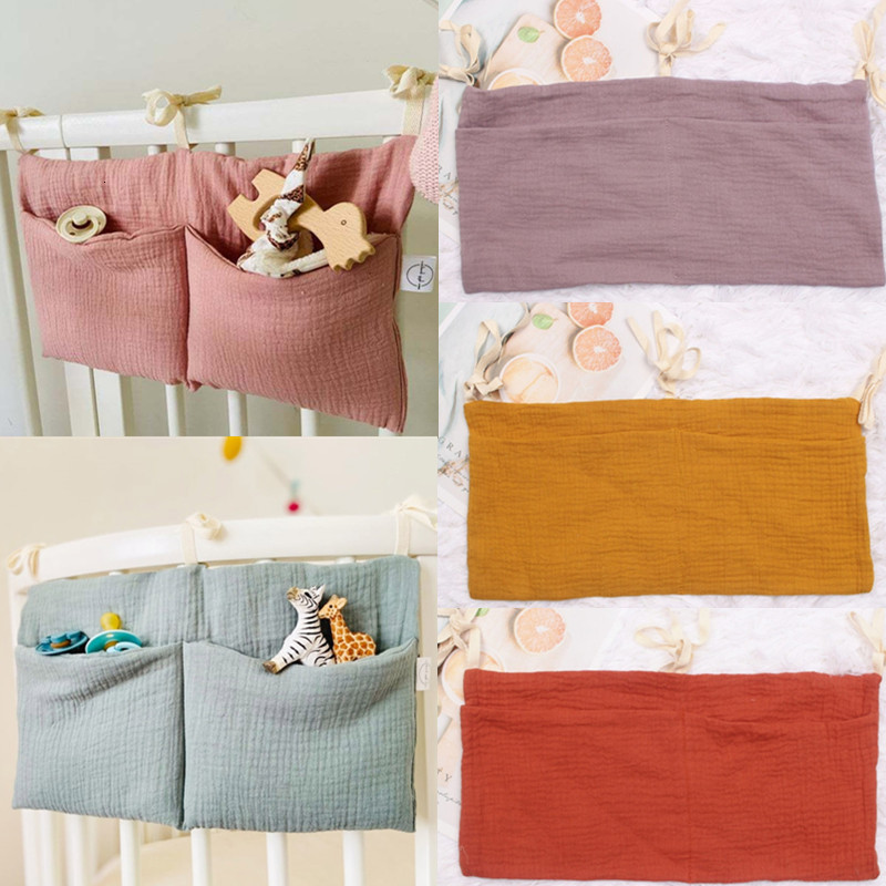 

Bed Rails 1pc Portable Baby Crib Storage Bag Multifunctional born Headboard Organizer For Kids ding Diaper 221130