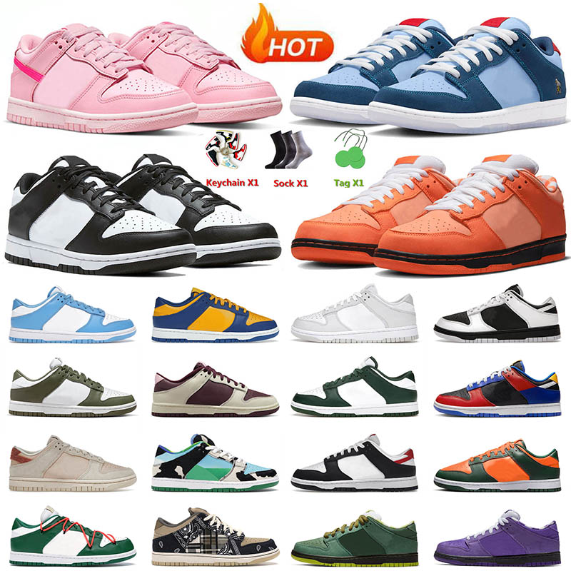 

2023 designer men women shoes sneakers Black Panda Skate Low UNC Orange Lobster Purple Offs White UCLA Triple Pink GAI mens flat trainers casual jogging walking