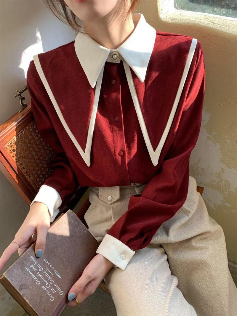 

Women's Blouses Women's & Shirts Embroidery Lace Transparent Womens Summer Tops Femme Casual Women Shirt Long Sleeve Girls Blouse, Navy