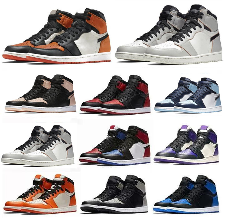 

High Quality University Blue 1s Jumpman 1 Men Basketball Shoes Heritage Hyper Royal Bred Patent Court Purple Shadow 2.0 Obsidian UNC Twist Sports Mens Women Sneakers, Please contact us