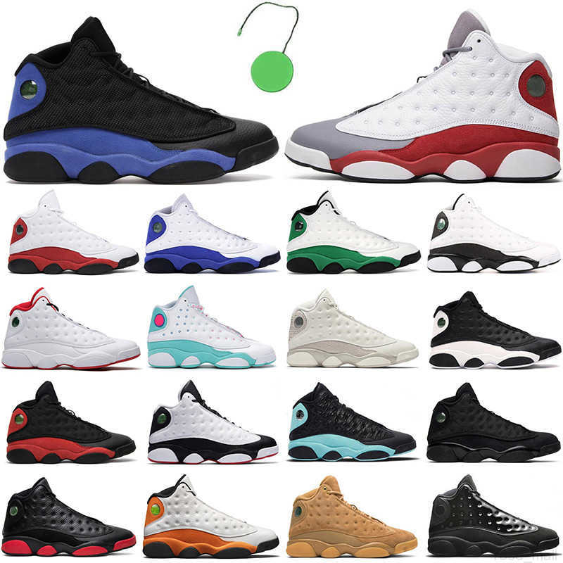 

New Fashion Basketball shoes men jumpman 13s Red Flint Hyper Royal Playground Reverse Lucky Green Black Cat Chicago women mens sneakers, Cap and gown