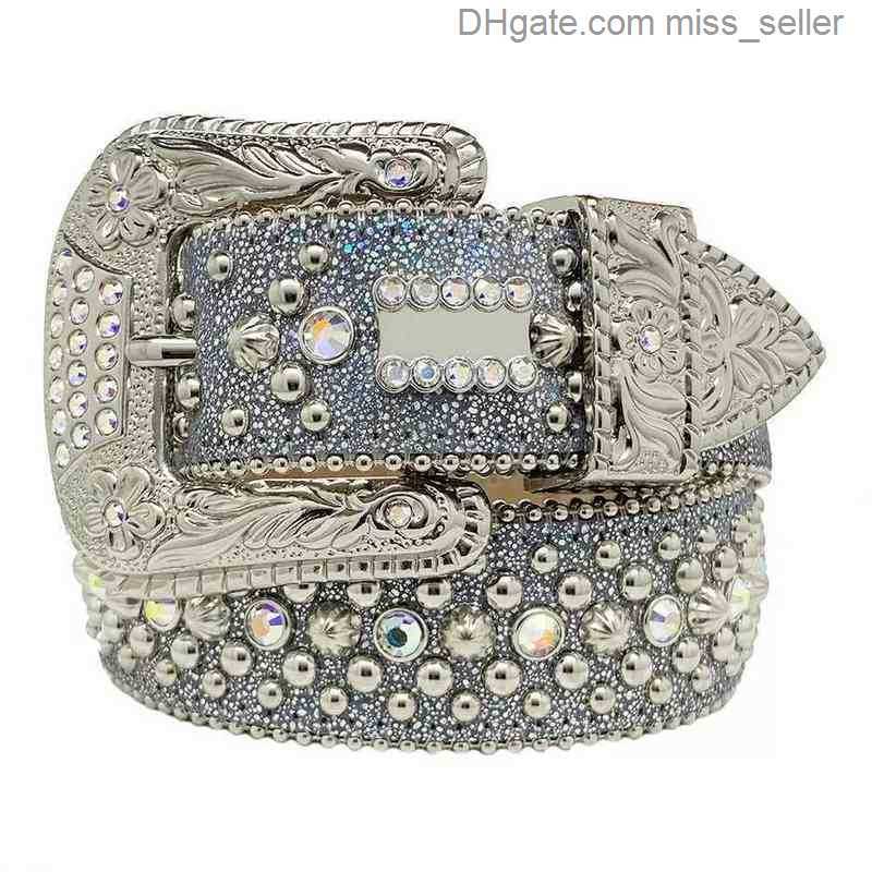 

Fashion Belts for Women Designer Mens Bb Simon rhinestone belt with bling rhinestones as gift ruirong, Multi