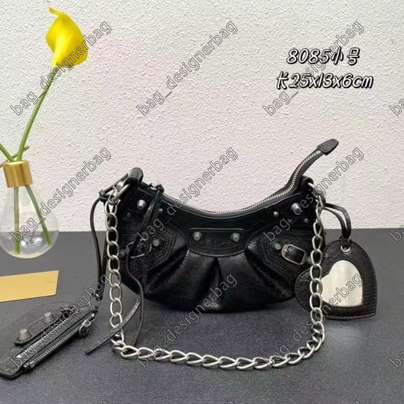 

Fashion Luxury Chain Classic Crossbody Bag Designer Women's Handbag Simple Versatile Oil Wax Cowhide Fashion, White