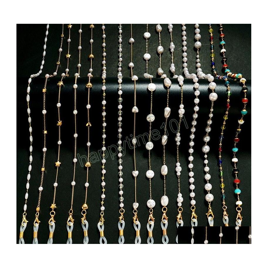

Eyeglasses Chains Fashion Eyeglasses Chain Pearl Flower Star Glasses Hanging Rope Antilost Eyewear Lanyard Women Sunglasses Drop Del Dhwyi