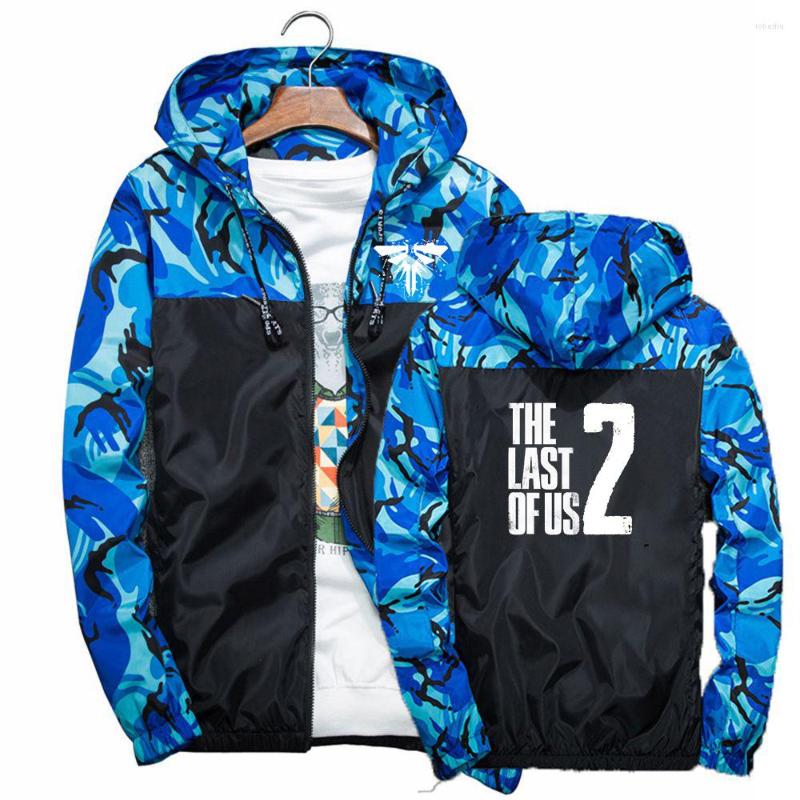 

Men' Hoodies The Last Of Us Fireflies 2022 Men' Zip Windbreaker Casual Slim Sports Motorcycle Splicing Camouflage Clothing Coats