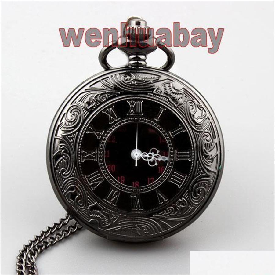 

Pocket Watches Pocket Watches Retro Steampunk Roman Dual Display Bronze Watch Necklace Pendant For Men And Women Dial 45Mm1257C Drop Dhgtb, See pic