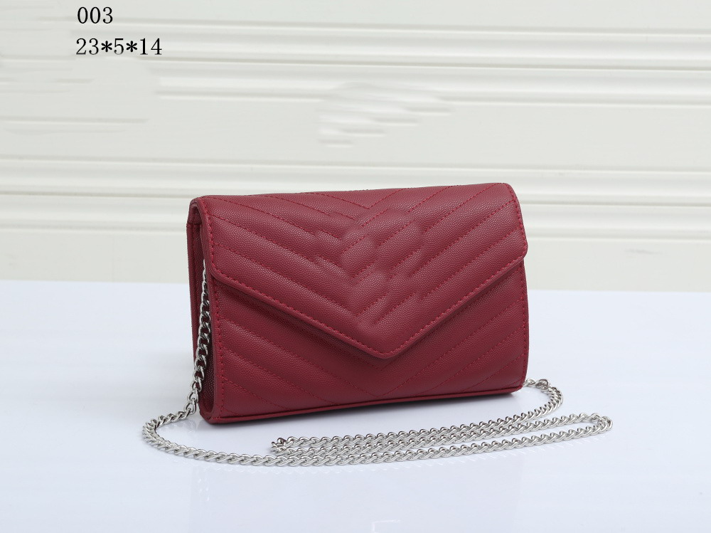 

Chain luxury Designers Handbags Women Bag Fashion Shoulder Leather Bags wallet Cross Body Clutch Plain Lady Totes Zipper hasp Envelope Handbag purse, No bag