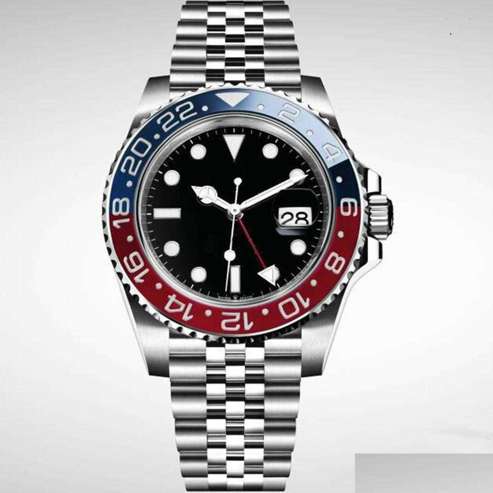 

Wristwatches 2022 Mens/Womens Watches Matic Mechanical 40Mm Watch 904L Stainless Steel Blue Black Ceramic Sapphire Glass Super Lumin Dhwuz, 18