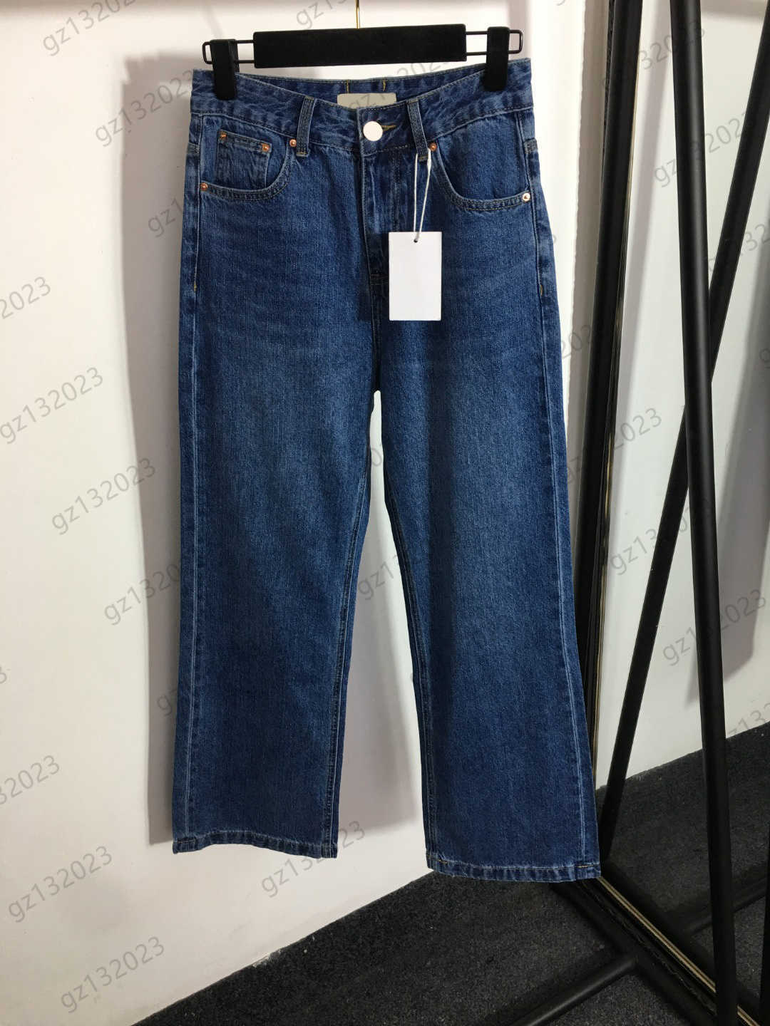 

Jeans Womens Custom Button Loose Straight Denim Trousers Simple Style Casual Slimming Jean Pants Designer Brand Women Clothing, 17
