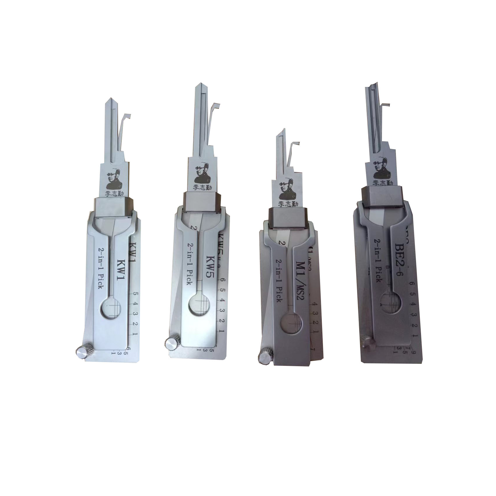 

Locksmith Set Tools Original Lishi 2 IN 1 KW1 KW5 M1/MS2 BE2-6 Lock Pick and decoder Set