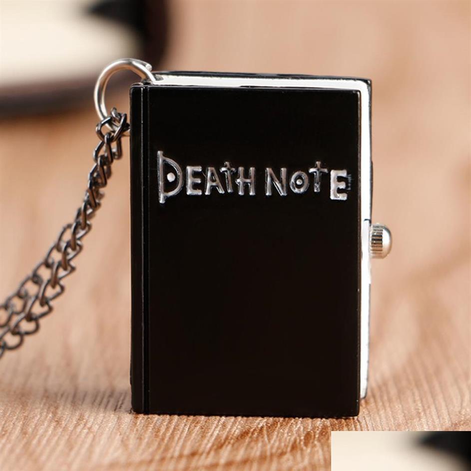 

Pocket Watches 2021 Japanese Death Note Shape Black Suqare Quartz Pocket Watch For Men Small Little Necklace Children Deathnote Whol Dhf6X, Ball