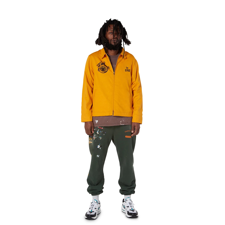 

22SS New Montecito Men' Jacket High Street Eyeball Letter Print Coach Zipper Jacket Lapel Neck Spring Autumn Fashion Casual Man Women Yellow Outwear TJAMMWT06