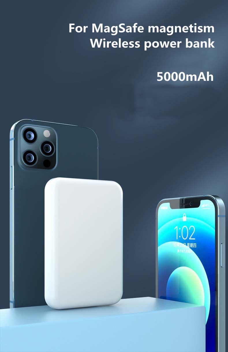 

For Iphone Battery Pack Power Banks Powerbank Magsafe 5000Mah Capacity Wireless Charger With Official Retail Box 12 13 Pro Max Mini