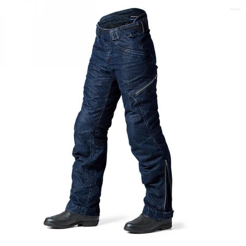 

Motorcycle Apparel Loose Biker Pants Men's Jeans Protective Gear Riding Tour Long