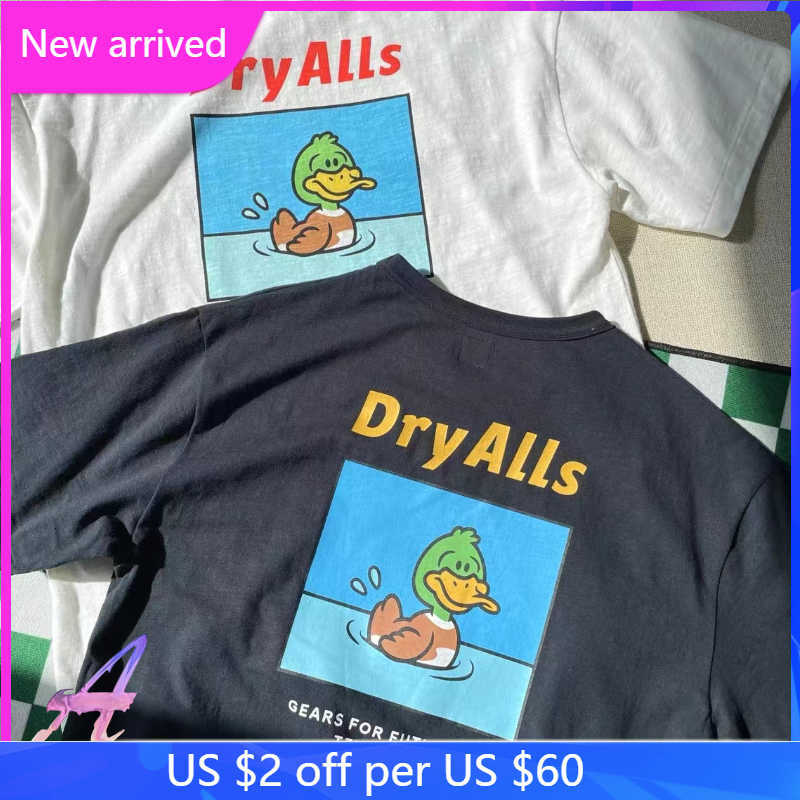

Men's T-Shirts 2022ss Vintage Dry Alls Duck Graphic T Shirts Oversized Loose Casual Women Men T-shirt Men's Clothing Harajuku T221130
