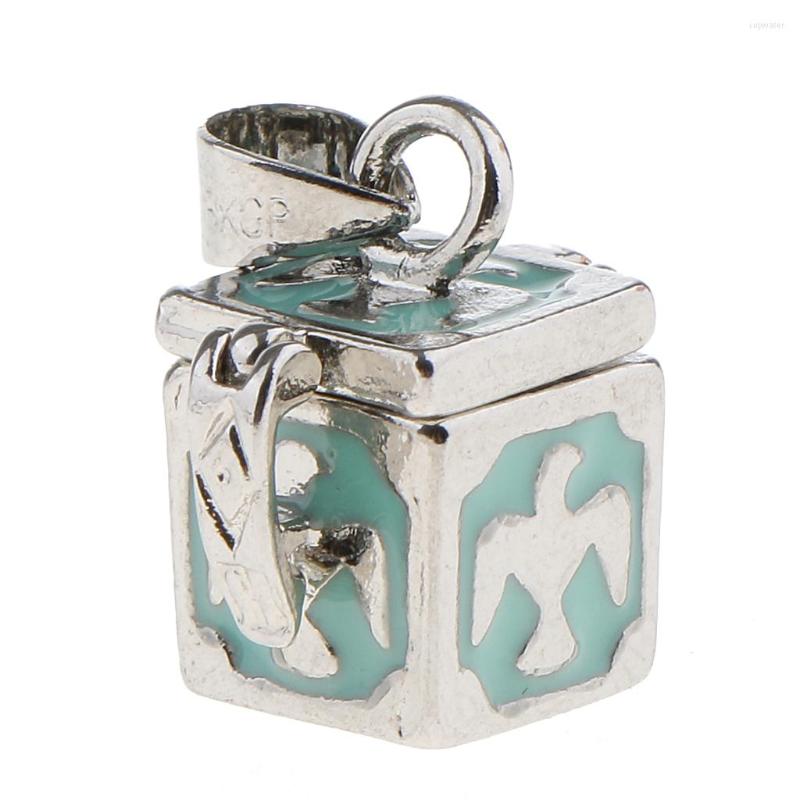 

Pendant Necklaces Cubic Geometric Pattern Cremation Urn Made Of Ash