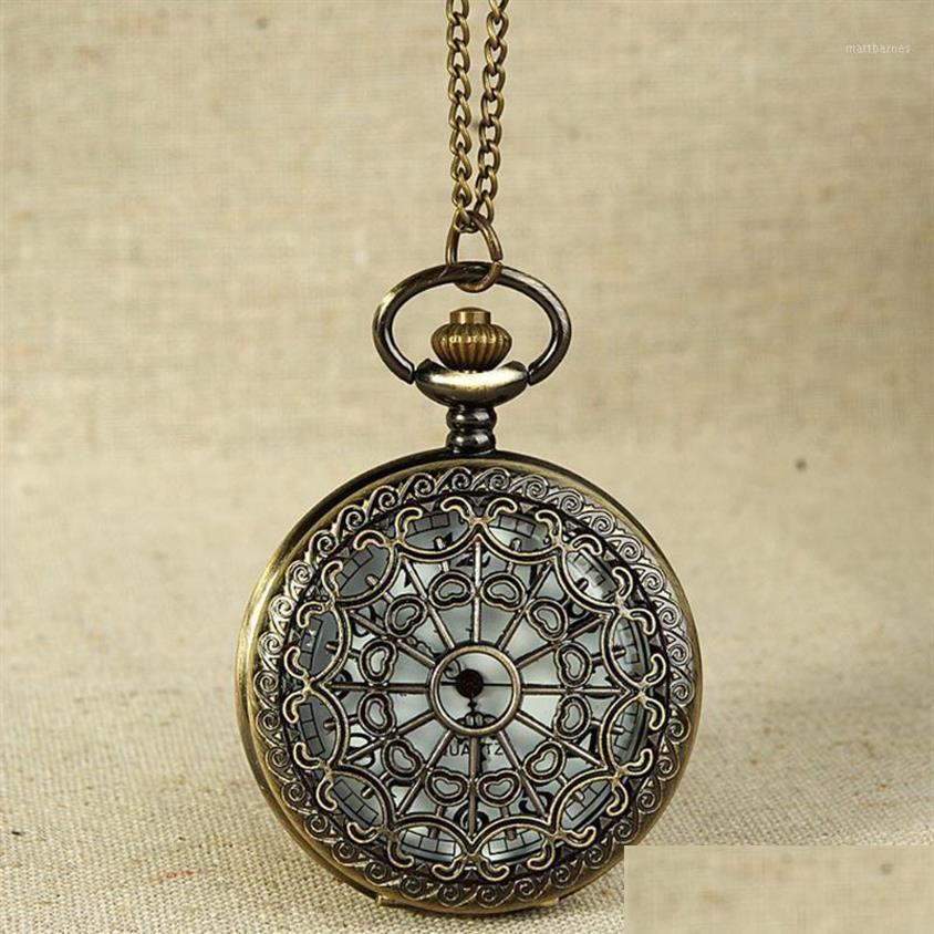 

Pocket Watches Pocket Watches Fob Vintage Bronze Tone Spider Web Design Chain Pendant Life Waterproof Mens Watch Birthday Anniversar Dhcs4