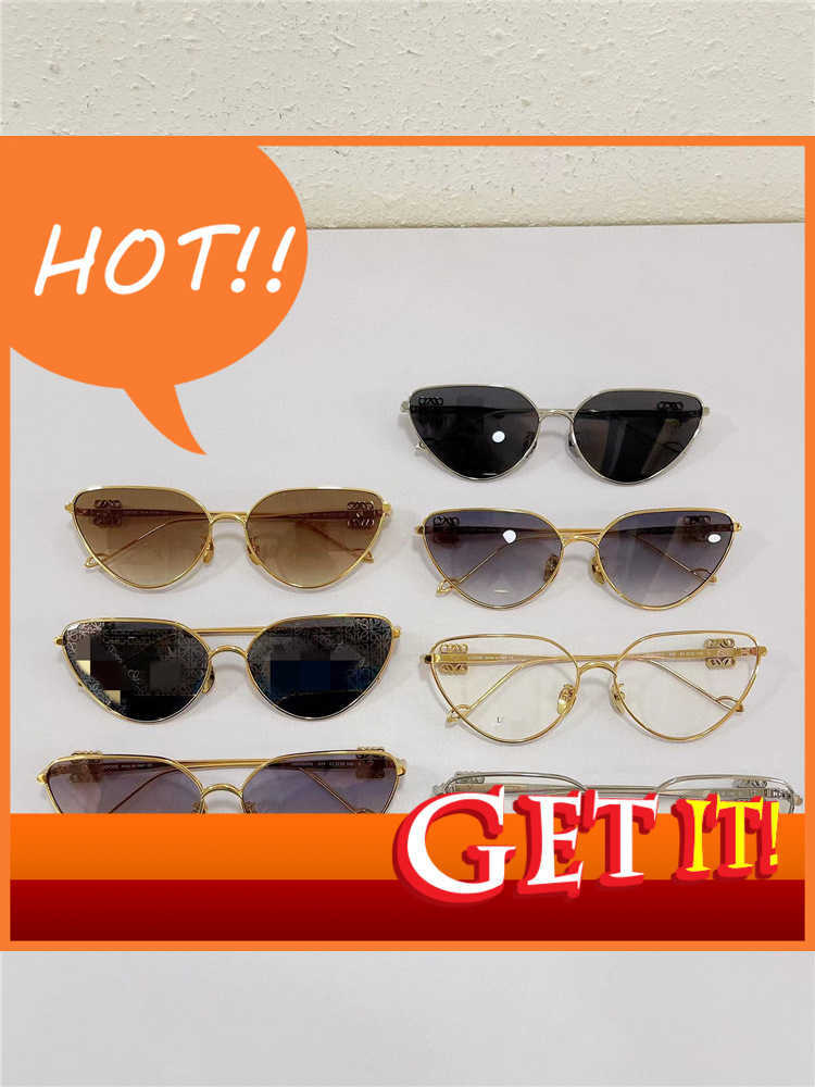 

Fashion Luxury Designer Sunglasses 22ss New Lw 50037u Metal Sunglass Net Red Same Style Personalized Street Shot Glass Women