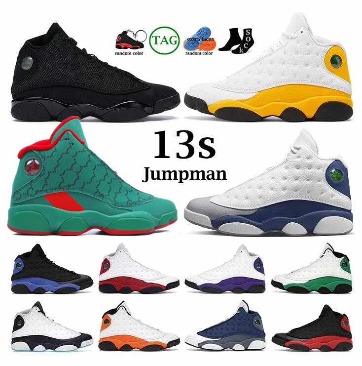 

New Jumpman 13s men women basketball shoes 13 French Brave Blue Del Sol Obsidian Flint Court Purple Starfish Black Cat Bred Designer trainers outdoor sports sneakers, 30