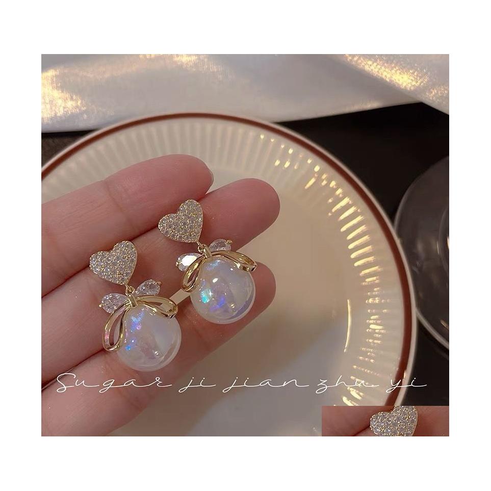 

Dangle Chandelier Fashion Jewelry Love Mermaids Faux Pearl Dangle Earrings For Women Stud Drop Delivery Dhpym