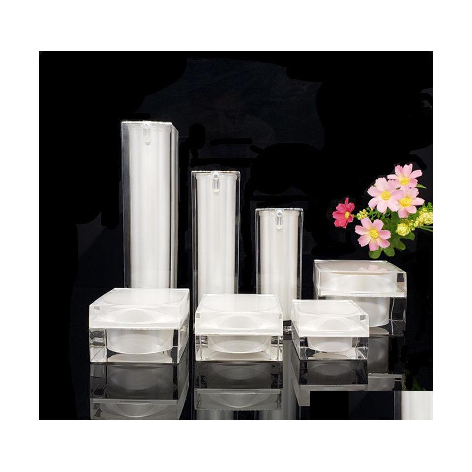 

Perfume Bottle 15G 30G 50G Acrylic Cream Jar Empty Cosmetic Packing Container 15Ml 30Ml 60Ml 100Ml Lotion Pump Bottle Fast F913 Drop Dhbwp