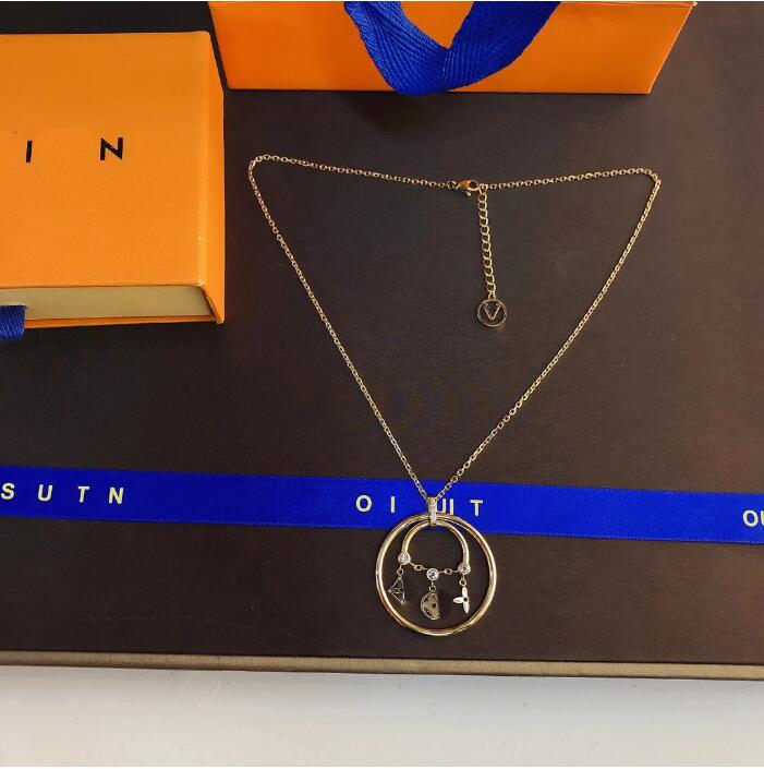 

Fashion Style Design Necklace Delicate Charm Pendant Necklace Popular Designer Jewelry Accessories Luxury International Brand Selected Women's Gift X192