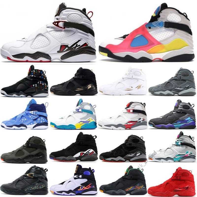

Basketball Shoes Sports Sneakers South Beach Bred Black White Ovo Cool Grey Men 8S Og Jumpman 8 Raid Three Peat Alternat Doernbecher, Packing;not sold separately