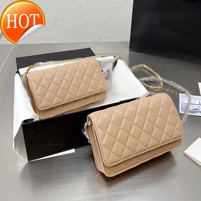 

Luxury Designer Shoulder bags Tote Women's New Fashion Mini Clamshell Caviar Solid Color Crossbody Bag Gold/silver Tone Metal Chain Envelope Bag Factory Direct Sales, Pink