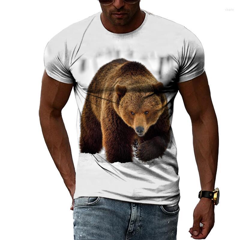 

Men's T Shirts Russia Bear Shirt Russian Flag 3d T-shirt Mens Womens Fashion Clothes Fitness Short Sleeve Harajuku Tee Tops Oversized, Dx2141