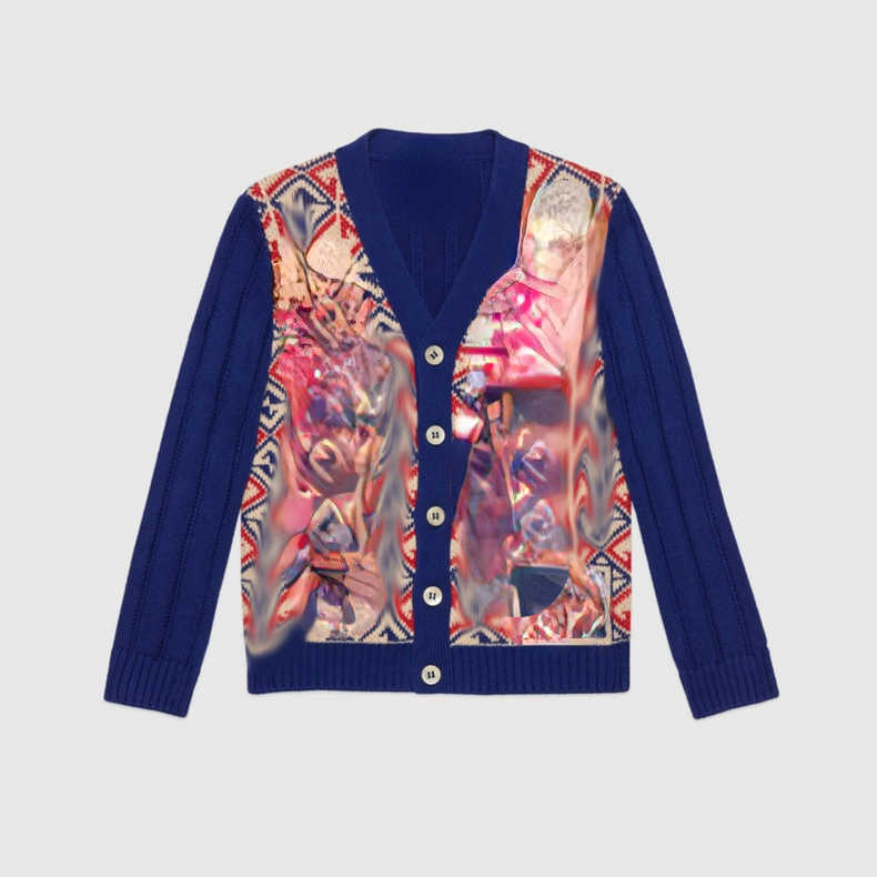 

Women's Sweaters wool mixed cardigan autumn and winter sweater coat European new sweater, Picture color