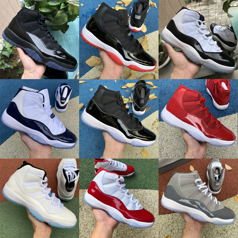 

Jumpman 11 Cherry basketball shoes Midnight Navy Velvet jumpman 11s Bred Cool Grey Gamma Blue Heiress 25th Anniversary womens mens trainers sports sneakers tennis, As photo 38