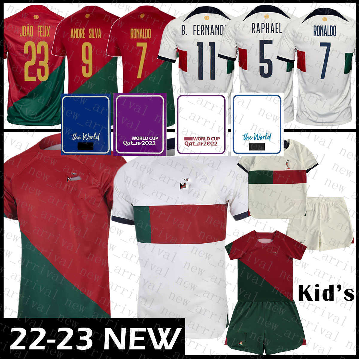 

E01 Portugal Mens Soccer Jersey R O N A L D O Football shirt B.FERNANDES Kids Kit JOAO FELIX Uniform ANDRE SILVA BERNARDO DIOGO J. PEPE DANILO RUBEN DIAS, Women(size:s-xl)putaoya