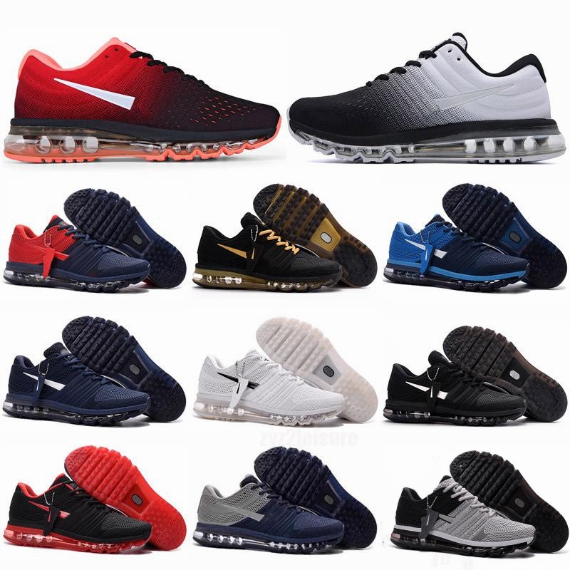 

Designer NK Airmax2017 Dripping Plastic Running shoes mens womens Mesh Full Plam Air0max Triple White Black Split Blue Golden Grey Red Trainers Sneakers EU36-45, #5