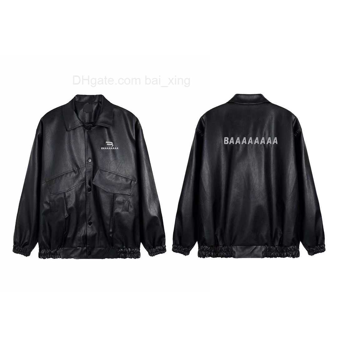 

jackets Designer Mens Loose coat leather motorcycle coat style letters outwear Hiphop men Baseball jacket women XL, Hi