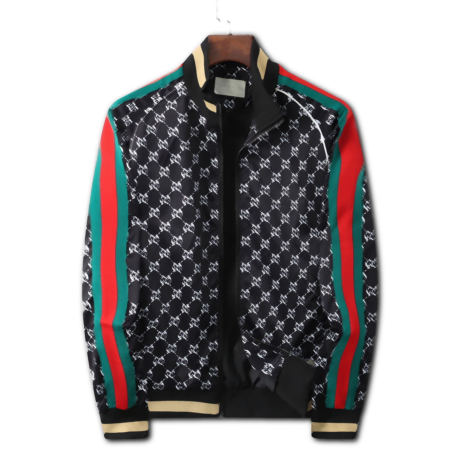 

Men's Baseball Jacket Striped Print Zipper Style Uniform Fashion Fit Autumn Winter Warm Clothes Asian Size M-3X#016, 20