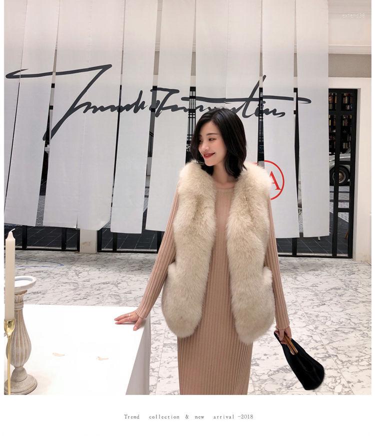 

Women's Vests Japan Fur Grass Plush Wool Outwear Waistcoat Loose Over Coat Vest Sleeveless Cloth Top Winter Clothes Underwaist For Women, Camel