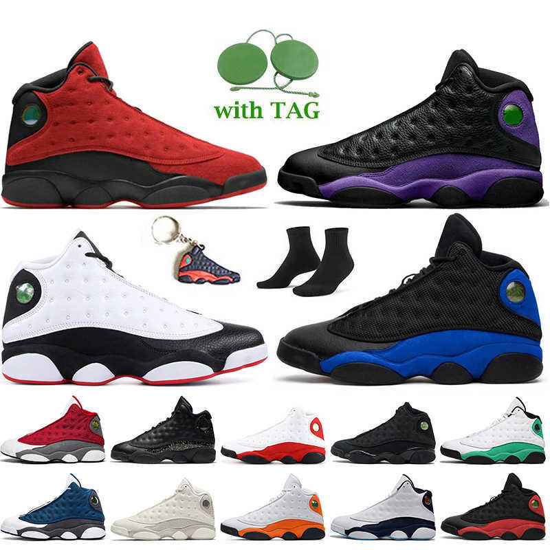 

2021 Basketball Shoes 13s Jumpman 13 Reverse Bred Court Purple Mens Trainers Top Quality He got game Hyper Royal Starfish Womens Sports, B45 bred 36-47