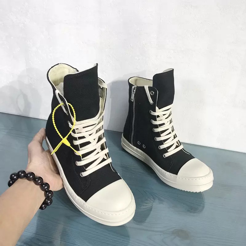 

Canvas Boots Men Shoes Boot High Top Male Fashion Black Lace Up Breathable Men, 17