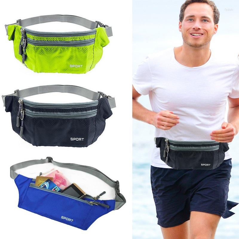 

Waist Bags Waterproof Bum Sport Travel Running Belt Fanny Pack Money Wallet Bag, Black