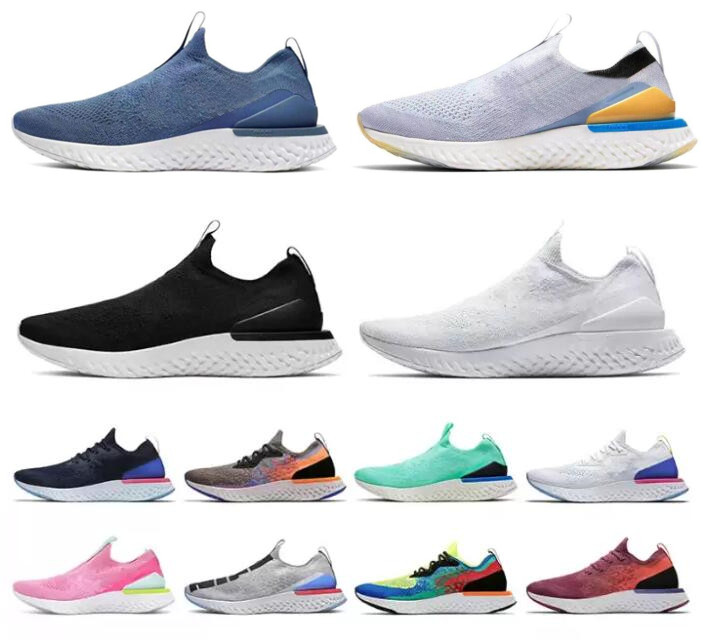 

2022 EPIC React Fly Knit V1 V2 men woman Running Roller Shoes Belgium Pewter White Pink mens womens Grey Volt Black Blue Burgundy Trainers classic Sports Sneakers, Please contact us