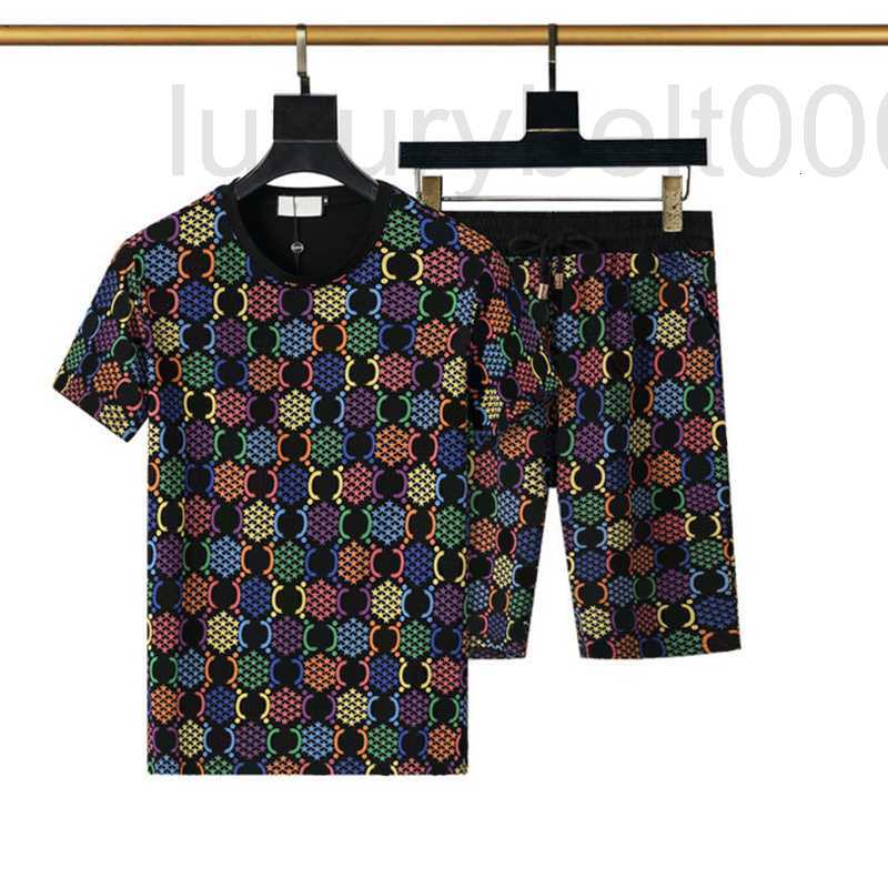 

Men's Tracksuits designer Colorful Printed Elastic Waist Sport Pants Summer Beach Shorts Fashion Letter Men T Shirts Casual Man Set L6QS, Black