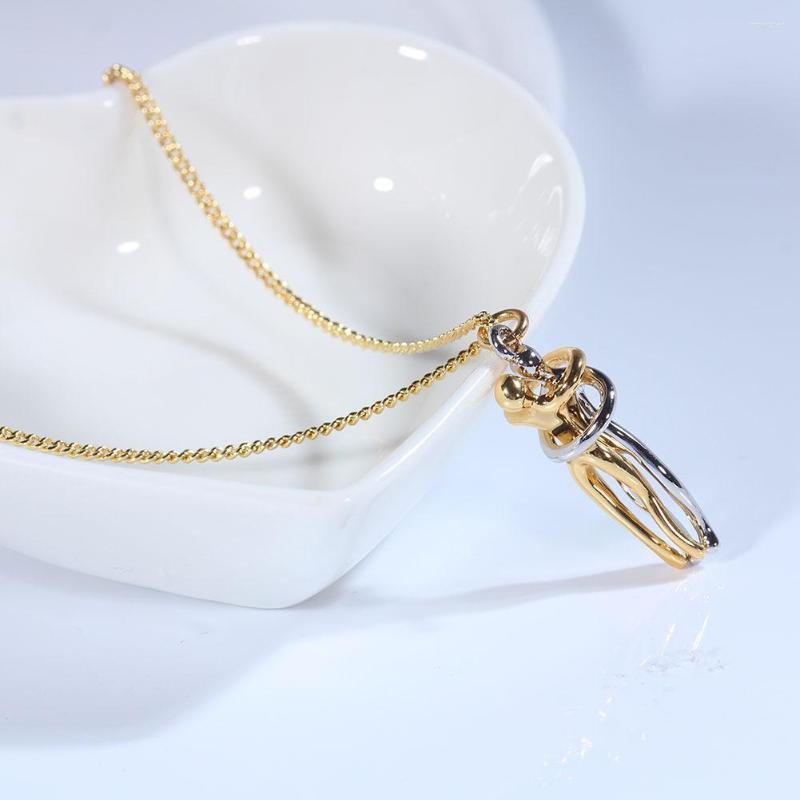 

Pendant Necklaces Couple Necklace Female Personality Lingering Hug