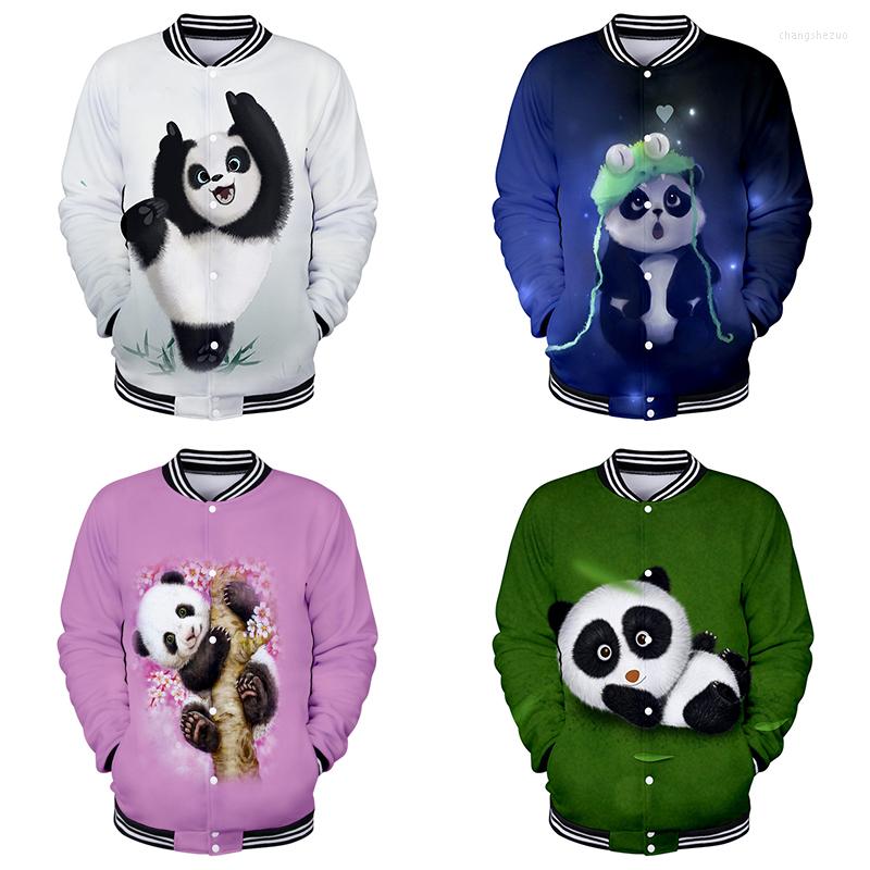 

Men's Jackets Fashion Print Panda Cute Cartoon Costume 3d Baseball Jacket Coat Men Women Hoodie Sweatshirt Long Sleeve Hoodies Tops