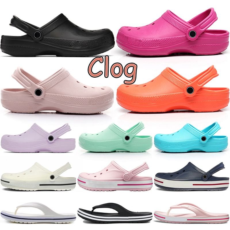 

croc clog men women designer sandals slides slippers adult kids slipper triple white purple navy blue brown waterproof shoes hospital nursing sandals g69l#, #20 m4-m7